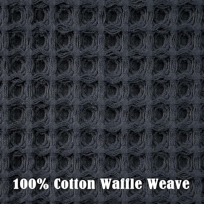 Jacquotha Waffle Hand Towels for Bathroom 2-Piece – Cotton Quick Dry Lint Free - Image 4