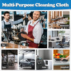 FIXSMITH Microfiber Cleaning Cloth, Shop Towels Bulk, 24 Pack Black Microfiber - Image 7