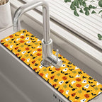 Halloween Pumpkin Bat Ghost Kitchen Sink Splash Guard Mat Absorbent Fast Drying by Unknown
