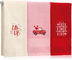 3 Pcs Valentine's Day Hand Towels by SmoothNovelty