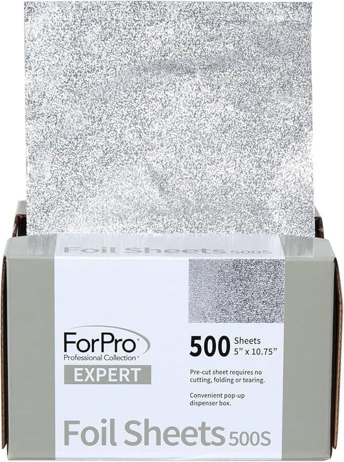 ForPro Professional Collection Expert Embossed Foil Sheets 500S, Aluminum Foil by ForProProfessionalCollection