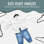 50 Premium Kids Velvet Hangers - Image 9