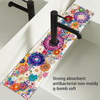 Bimkole 2 PCS Faucet Absorbent Mat, Kitchen Faucet Sink Splash Guard Wraparound - Image 6