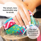 Skoy Scrub, 1-Piece Reusable, Non-Scratching Dish Scrubber - Image 7