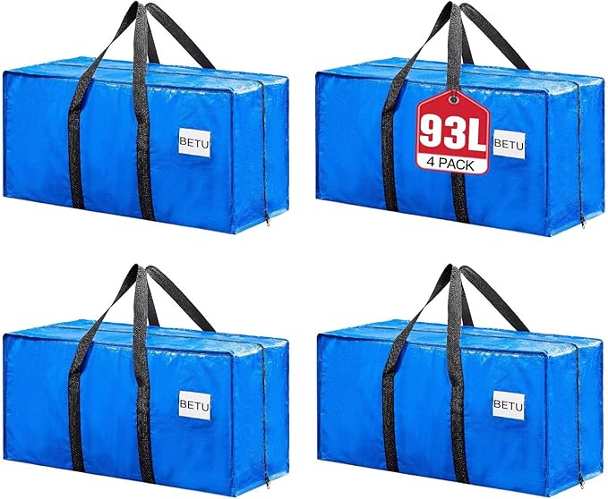 BETU Extra Large Moving Bags Heavy Duty Storage Bags by BETU