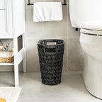 GRANNY SAYS Wicker Waste Basket, Waterproof Bathroom Trash Can, Decorative Boho - Image 7