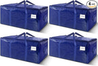 4 Pack Extra Heavy Duty Large Moving Bags by WTREE