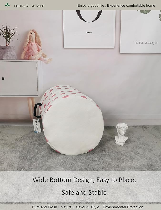 Round waterproof laundry basket, foldable storage basket, laundry Hampers - Image 6
