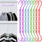Mr. Pen- Space Saving Hangers for Clothes, Playful Pop Colors, Plastic Multi by MrPen