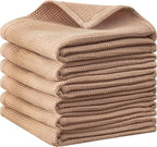 QUILTINA Dish Towels Set, 100% Cotton Waffle Weave Kitchen Towels 6 Pack by Quiltina