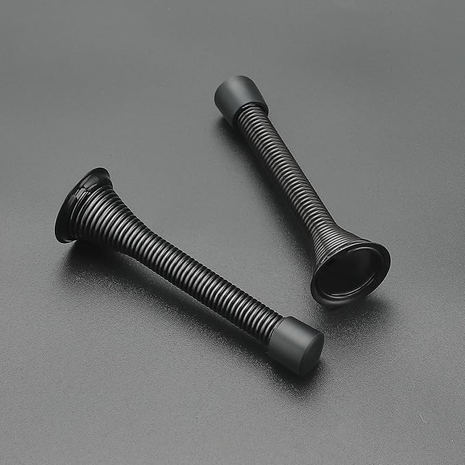 Ravinte Door Stoppers, 24 Pack Black Spring Door Stops - Image 2