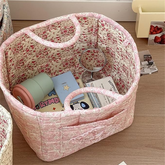 Quilted Fabric Storage Basket - Image 4
