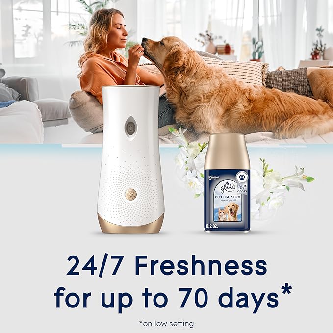 Glade Automatic Spray Refill Starter Kit, Pet Fresh Scent, Scented Air Freshener - Image 4