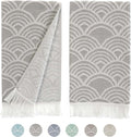 sea me at home Kitchen Towels Decorative Set of 2, Turkish Hand Towels by seameathome