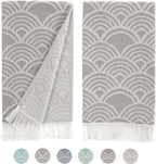 sea me at home Kitchen Towels Decorative Set of 2, Turkish Hand Towels by seameathome