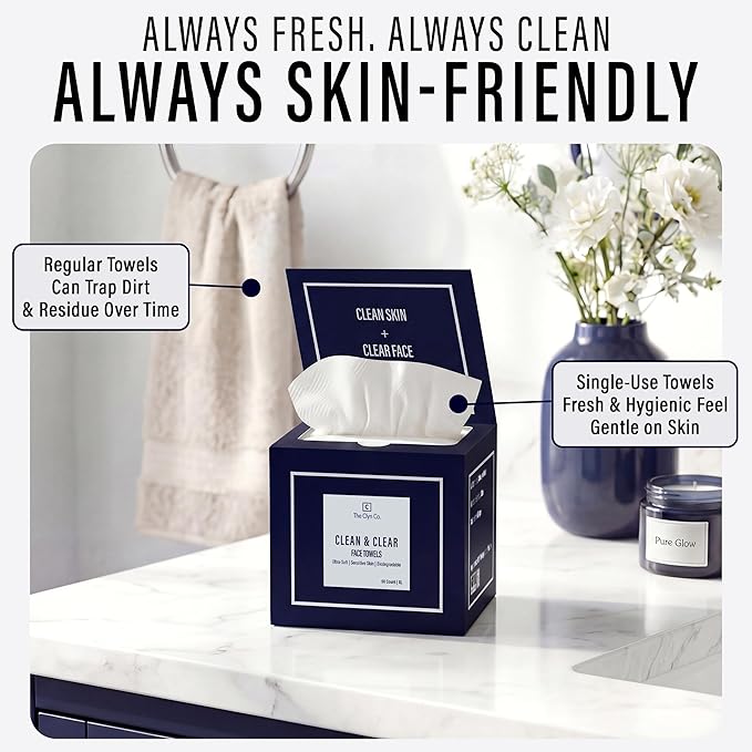 Clean & Clear Face Towels, Disposable Luxury Facial Towels, 100% Viscose - Image 7