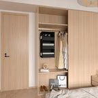 3-Shelf Hanging Closet Organizer and Storage, Foldable Hanging Closet Shelves - Image 6
