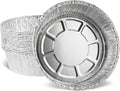 PLASTICPRO 8'' Inch Round Tin Foil Pans Disposable Aluminum, Deep Freezer & by PLASTICPRO