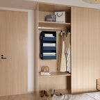 3-Shelf Hanging Closet Organizer and Storage, Foldable Hanging Closet Shelves - Image 8