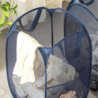 2 Pack Pop Up Laundry Hampers, Collapsible Mesh Laundry Basket, Foldable - Image 6