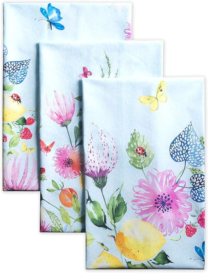 Maison d' Hermine Kitchen Towels Set of 3 100% Cotton 27.50" x 20" Reusable by MaisondHermine