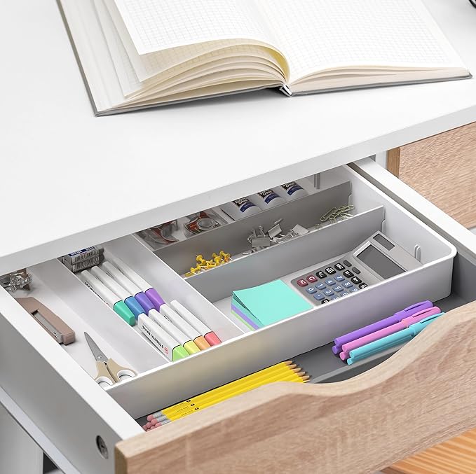 Simple Houseware Expandable Kitchen Drawer Flatware Organizer - Image 7
