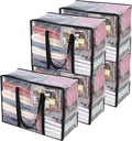 Vieshful 5 Pack Clear Comforter Storage Bag, 40L Clothes Storage Bag by Vieshful