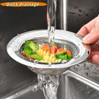 2PCS Kitchen Sink Drain Strainer, Stainless Steel Mesh Sink Strainer, Kitchen - Image 5