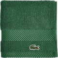 Lacoste Heritage 100% Supima Cotton Wash Cloth, Croc Green, Premium Super Soft by LACOSTE