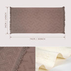 Luxury Decorative Hand Towels Bathroom: 2 Packs 14X30 100% Cotton Turkish - Image 2