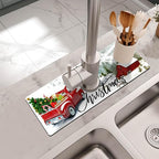 Kitchen Sink Splash Guard Faucet Mat -1 PC Super Absorbent Fast Drying Mat Sink - Image 2