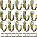 IBosins 15PCS Coat Hooks Wall Mounted Single Prong Robe Hook - Image 2
