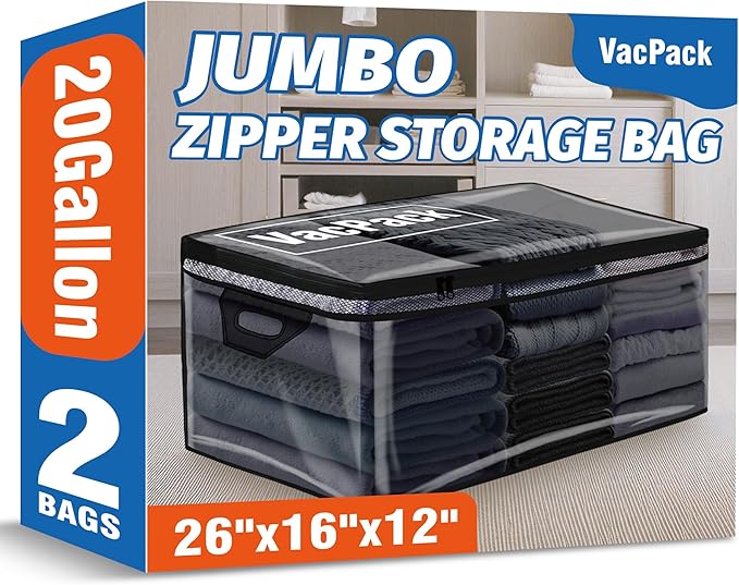 Jumbo Storage Bags Flexible Totes by VacPackStorageMovingExp
