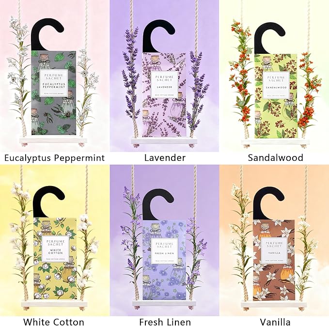 ROSE COTTAGE Large 12 Packs Hawaiian Plumeria Hanging Closet Air Freshener - Image 3