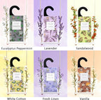 ROSE COTTAGE Large 12 Packs Lilac Hanging Closet Air Freshener Scented Sachets - Image 4