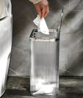 Sooyee Clear 14 Liter Bathroom Trash Can by Sooyee