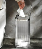 Sooyee Clear 14 Liter Bathroom Trash Can by Sooyee