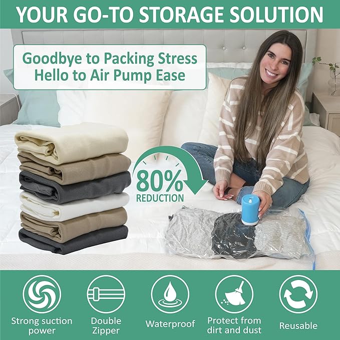 Cozy Essential Travel Vacuum Storage Bags - Image 2
