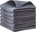 QUILTINA Dish Towels Set, 100% Cotton Waffle Weave Kitchen Towels 6 Pack by Quiltina
