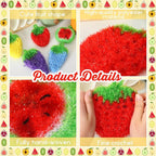 Vesici 10 Pieces Fruit Dish Scrubber Non Scratch Cleaning Sponge Double Layered - Image 3