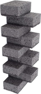 Black Scrub Sponges. Made in Europe. 9 Pack, 4.3x2.8x1.4 inches. Heavy Duty and by Okleen