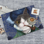 Funny Cat Dish Drying Mat for Kitchen Counter Decor 18x24 Inch Floral Absorbent - Image 8