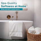 100% Organic Cotton Bath Towel Set | Bathroom Luxury Towel Set of 6 | GOTS - Image 2