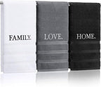 3 Pcs Farmhouse Decorative Hand Towels by FuWeave