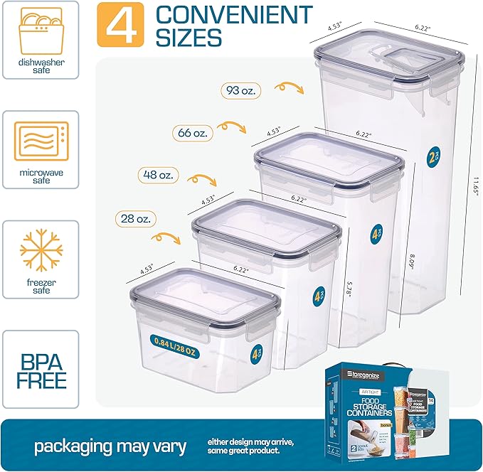 14 PCS Airtight Food Storage Containers - Image 4