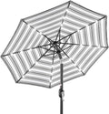 Best Choice Products 10ft Solar Polyester LED Lighted Patio Umbrella w/Tilt Adjustment and UV-Resistant Fabric by BestChoiceProducts