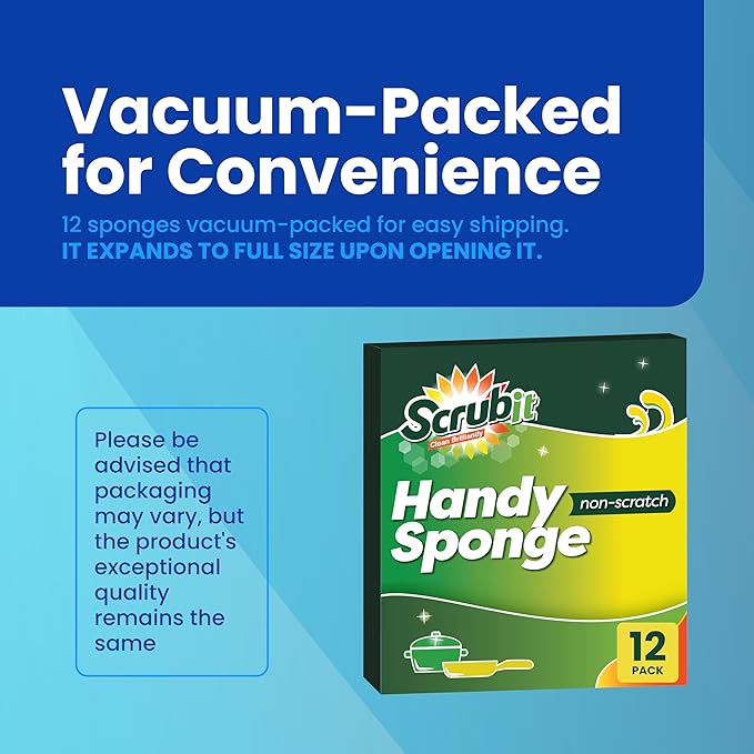 SCRUBIT Cleaning Scrub Sponges, Non-Scratch Kitchen Sponges - Image 2