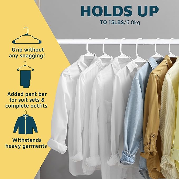 Lifemaster Plastic Clothes Hanger Set - Image 11