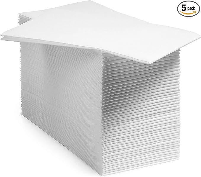5000-Pack BloominGoods Disposable Bathroom Napkins | Linen-Feel Guest Towels | by BloominGoods