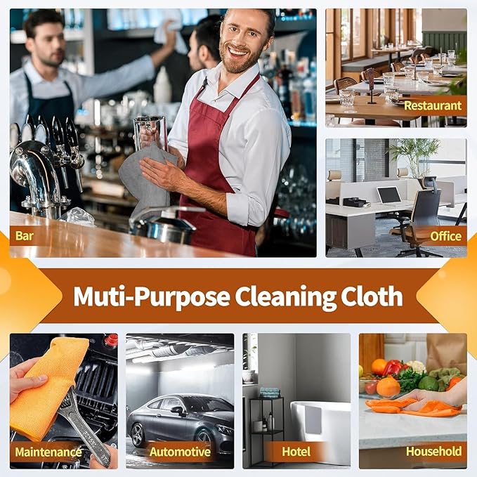FIXSMITH Microfiber Cleaning Cloth -Pack of 24, Highly Absorbent Cleaning Rags - Image 7